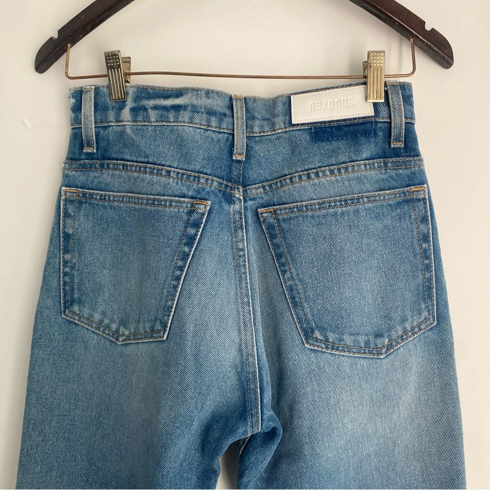 Re/Done 70s Raw Hem Crop Bootcut Jeans - Size‎ 26 NWOT - Picture 5 of 13